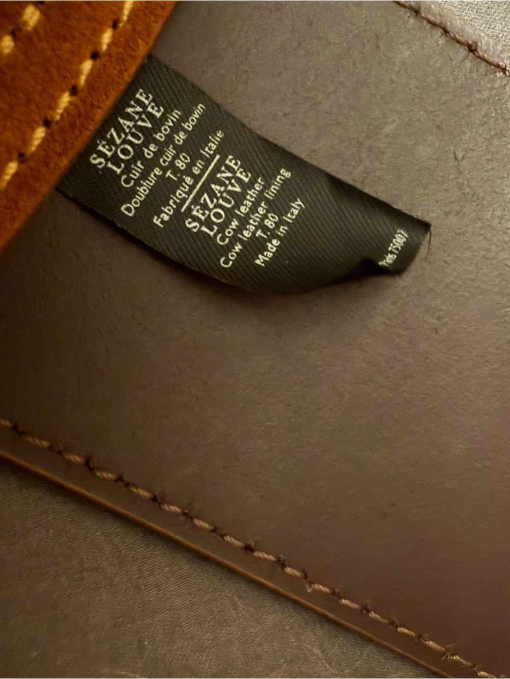 Sezane women’s louve Brown Suede Leather Belt with Decorative Metal Buckle